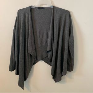 Zara Knit Waterfall Cardigan Sweater Size M
